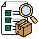 Product Inventory Magnifier Product Monitoring Icon