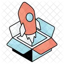 Carton Package Parcel Launch Icon