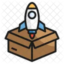 Launch Rocket Startup Icon