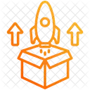 Product Launch Marketing Rocket Icon