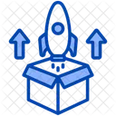 Product Launch Marketing Rocket Icon