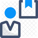 Product Owner Delivery Man Parcel Manager Icon