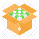 Packaging Parcel Filling Cardboard Icon