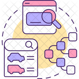 Product selection Icon - Download in Colored Outline Style