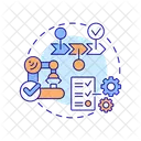 Traceability Manufacturing Manufacturing Production Line Supply Chain Icon