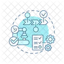 Traceability Manufacturing Manufacturing Production Line Supply Chain Icon