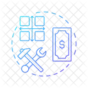 Cost Function Cost Matrix Product Usability Icon