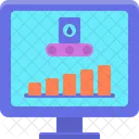 Production Data Analysis Analytics Icon