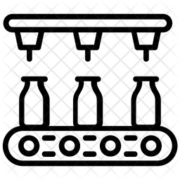 Production Line Icon - Download in Line Style
