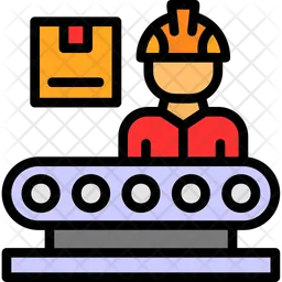 Production Line Worker  Icon