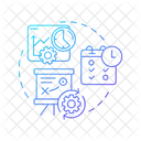 Scheduling Algorithms Production Scheduling Industrial Operations Icon