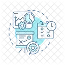 Scheduling Algorithms Production Scheduling Industrial Operations Icon