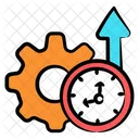 Productivity Time Management Clock Icon