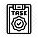 Productivity Metrics Task Completion Progress Bar Icon