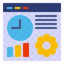 Time Clock Management Icon