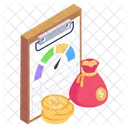 Business Report Efficiency Report Productivity Report Icon
