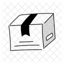 Ilustracion De Producto De Medio Tono Negro Producto Caja Icono