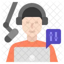 Productor De Podcast Radio Transmision Icono