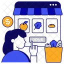 Produits Depicerie Courses Alimentation Saine Icône