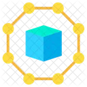 D Modell Prototyp Verbindung Icon