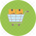Produktwagen Box Warenkorb Symbol