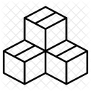 Produkte Boxen Wurfel Symbol