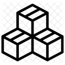 Produkte Boxen Wurfel Symbol