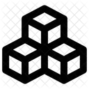 Produkte Boxen Wurfel Symbol