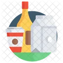 Produkte Lebensmittel Weinflasche Symbol