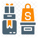 Produkte Einkaufen E Commerce Symbol