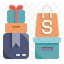 Produkte Einkaufen E Commerce Symbol