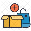 Hinzufugen Korb Pfeil Symbol