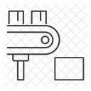 Produktionslinie Forderband Box Symbol