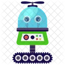 Produktionsroboter Mechanischer Roboter Bionischer Mensch Icon