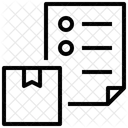 Produkteigenschaft Produktdokument Bestellung Symbol