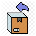 Produktruckgabe Retourenkarton Karton Symbol