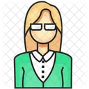 Avatar Mujer Profesion Icono