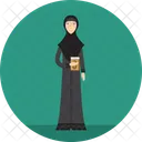 Profesor Muslimah Religion Icono