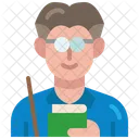 Profesor Hombre Avatar Icono