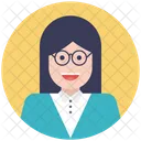 Enseignant Avatar Femme Icon