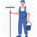 Cleaner Janitor Maintenance Icon