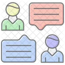 Professional Communication Lineal Color Icon Icon