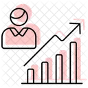 Professional Growth Color Shadow Thinline Icon Icon