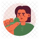 Professional latinamerican female speaker  Icon