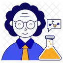 Professional Person Chemist Scientist Icon