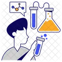 Professional Person Chemist Scientist Icon