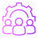 Professional Services People Gear Icon