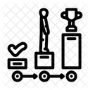 Beruflich Ziele Interview Symbol