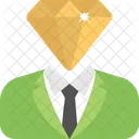 Kopf Diamant Kostbar Symbol