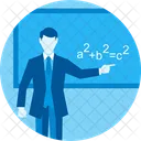 Professor Teacher Math Class Icon